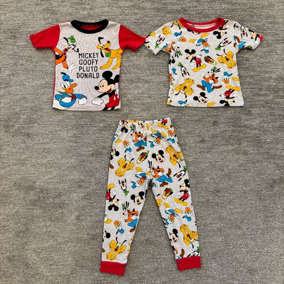 Disney Pajamas Set - Toddler Pajamas - Size 5T - Mickey Mouse - Donald Duck - Picture 1 of 5
